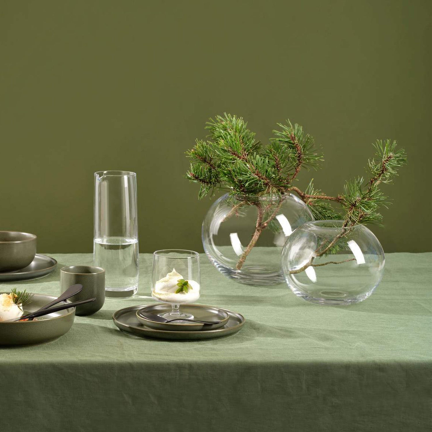 ベネチアガラス OMGバットゥ‐ト BATTUTO 技法 吹き花瓶 Bola Vase H14.3cm / Living Talk Decor リビングトークデコール