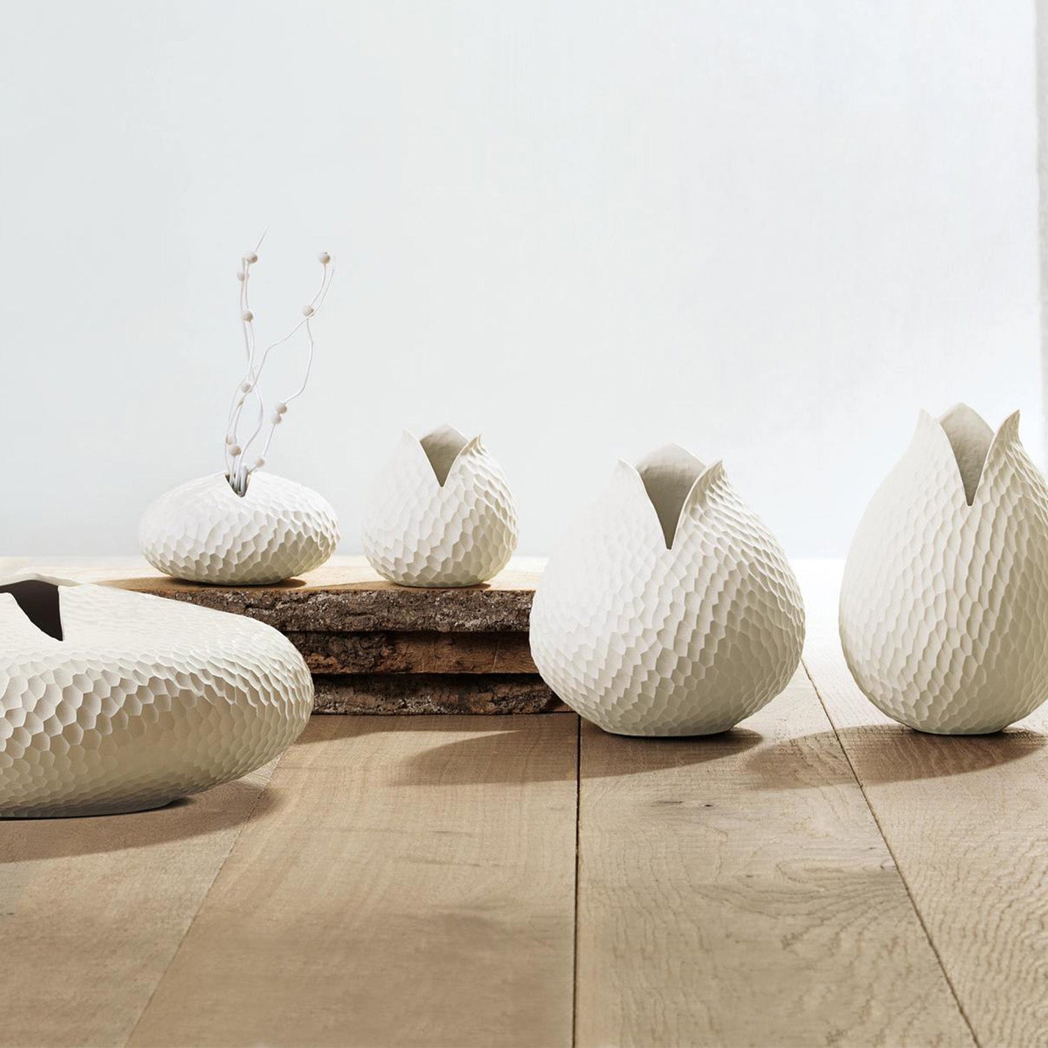 Carve Vase H18cm / Living Talk Decor リビングトークデコール
