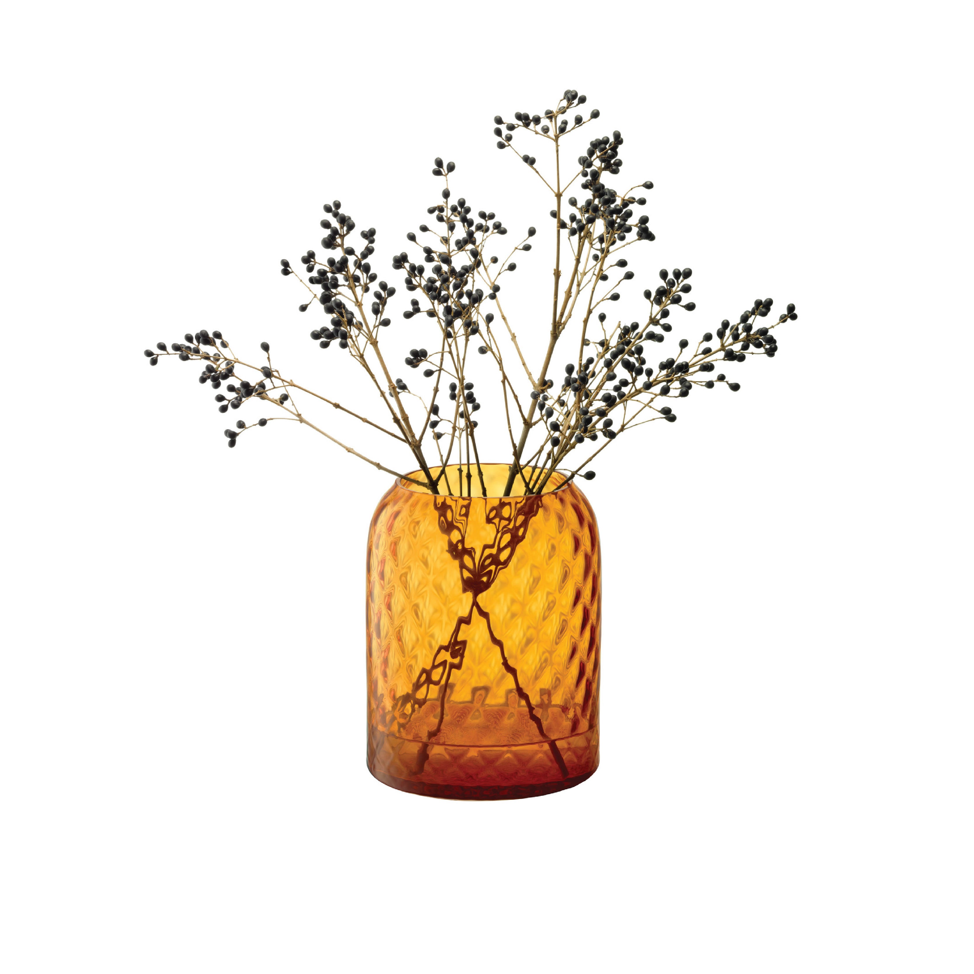 LSA Dapple ダップル Dapple Vase/Lantern H16cm (サンアンバー