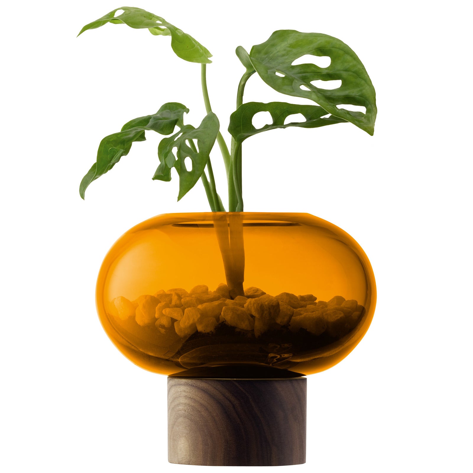 OBLATE オブレート Vase H13.5cm（アンバー） / LSA international