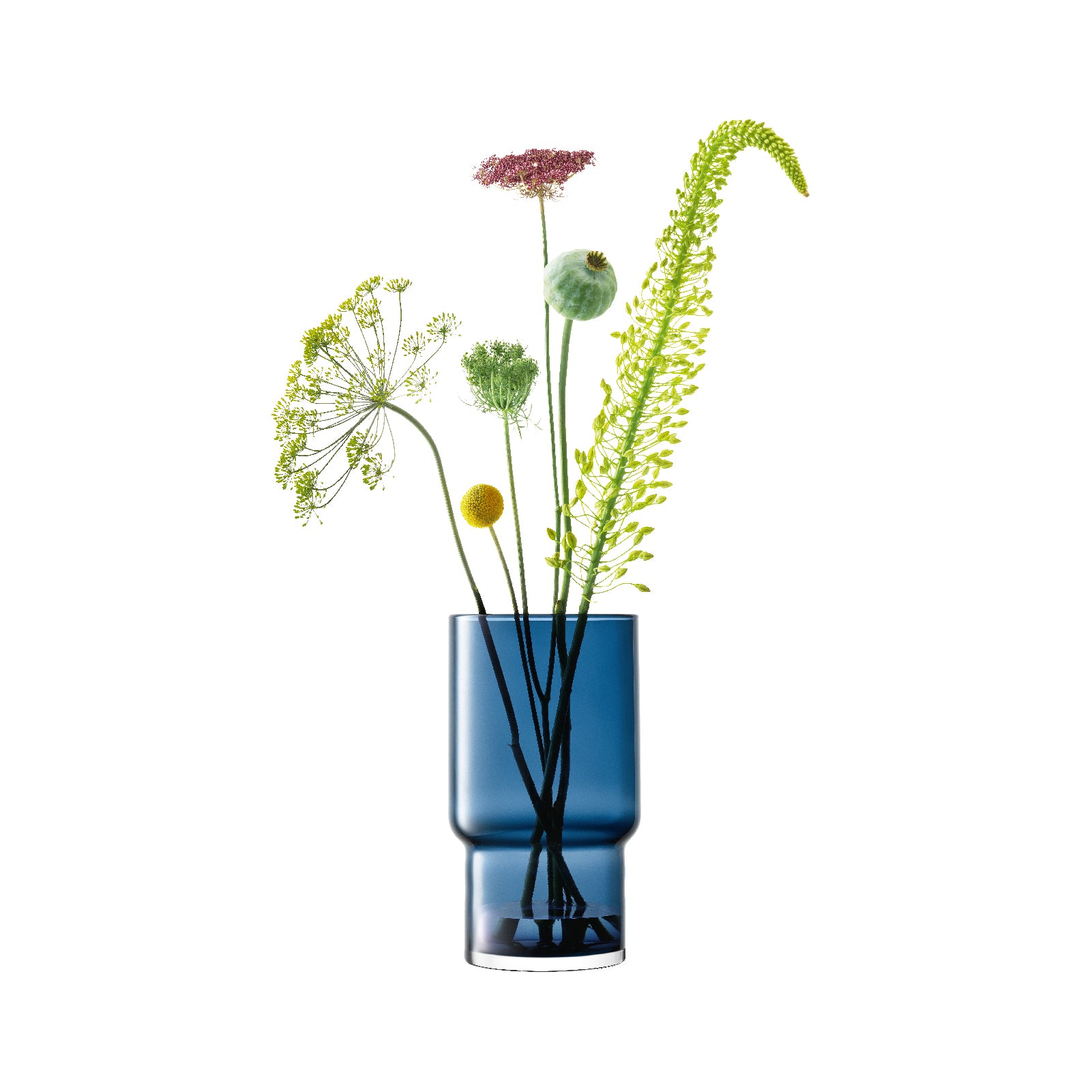 Utility ユーティリティー Vase H30cm（サファイア） / LSA international エルエスエーインターナショナル –  Living Talk Decor