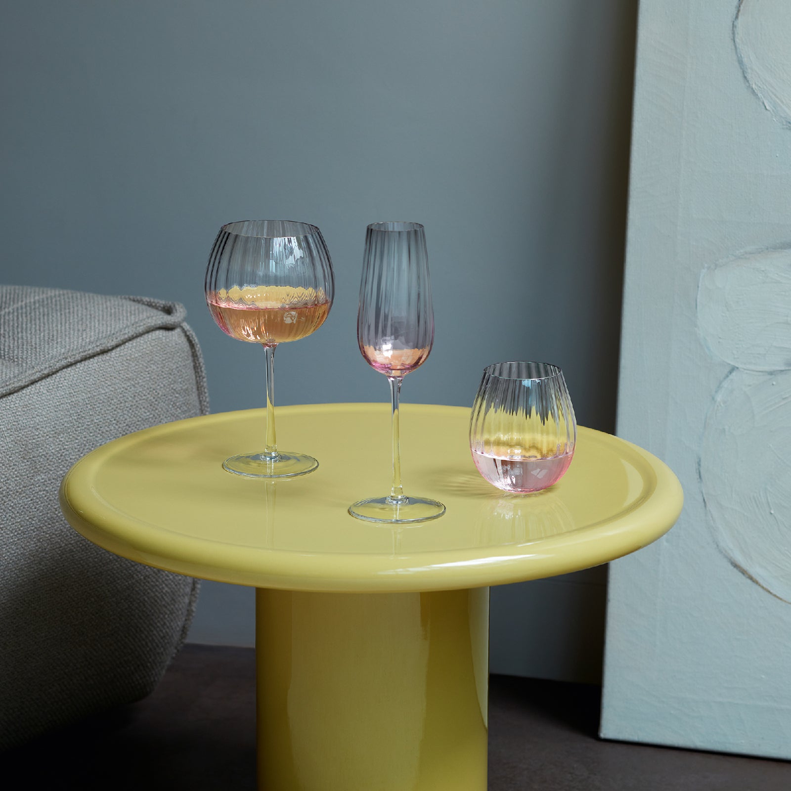 DUSK ダスク Vase H36cm（Pink/Grey） / LSA international エルエスエーインターナショナル