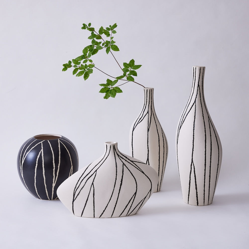 PATINA Vase TACP002W H41cm / Living Talk Decor リビングトークデコール