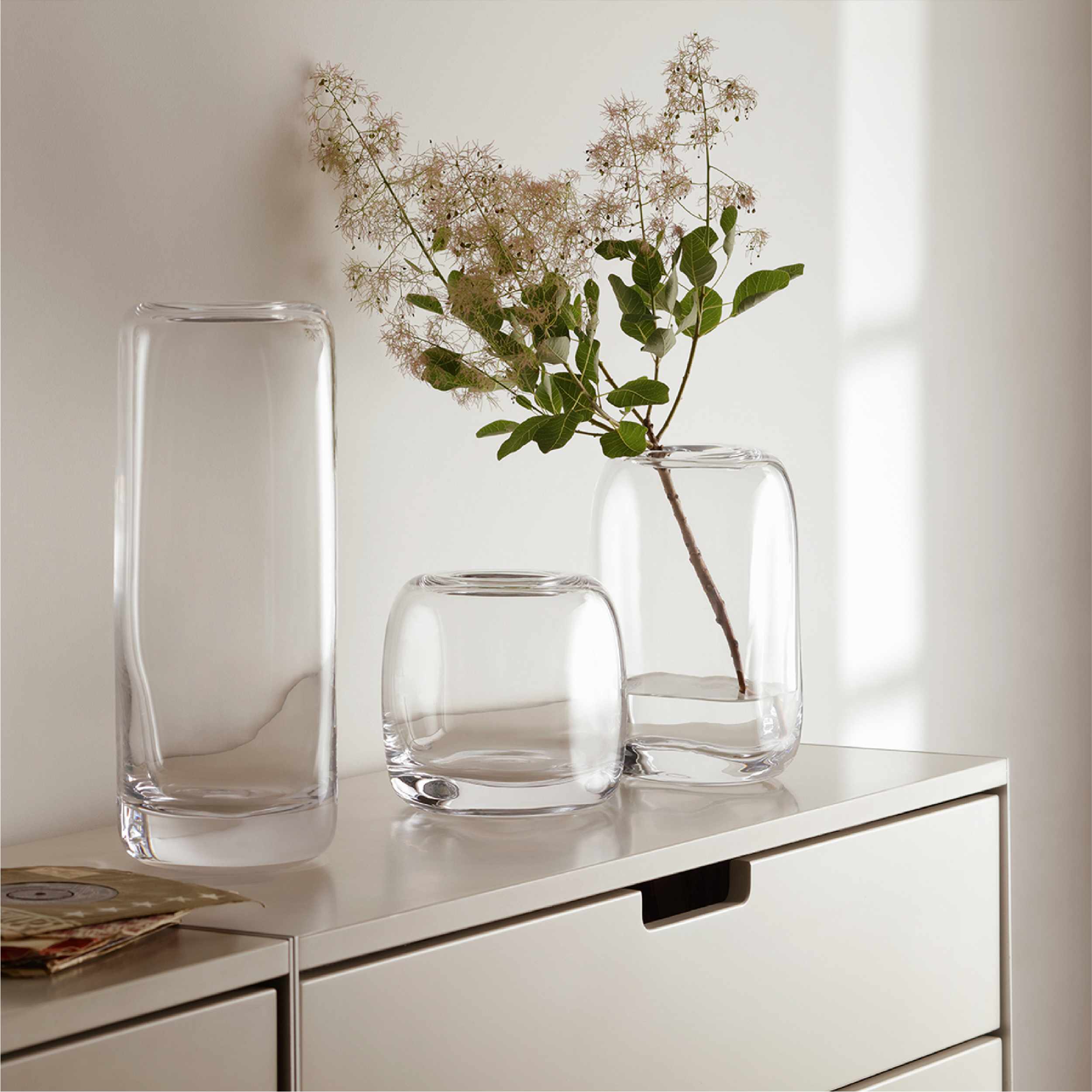 MELT メルト Vase H34cm（クリア） / LSA international エルエスエー