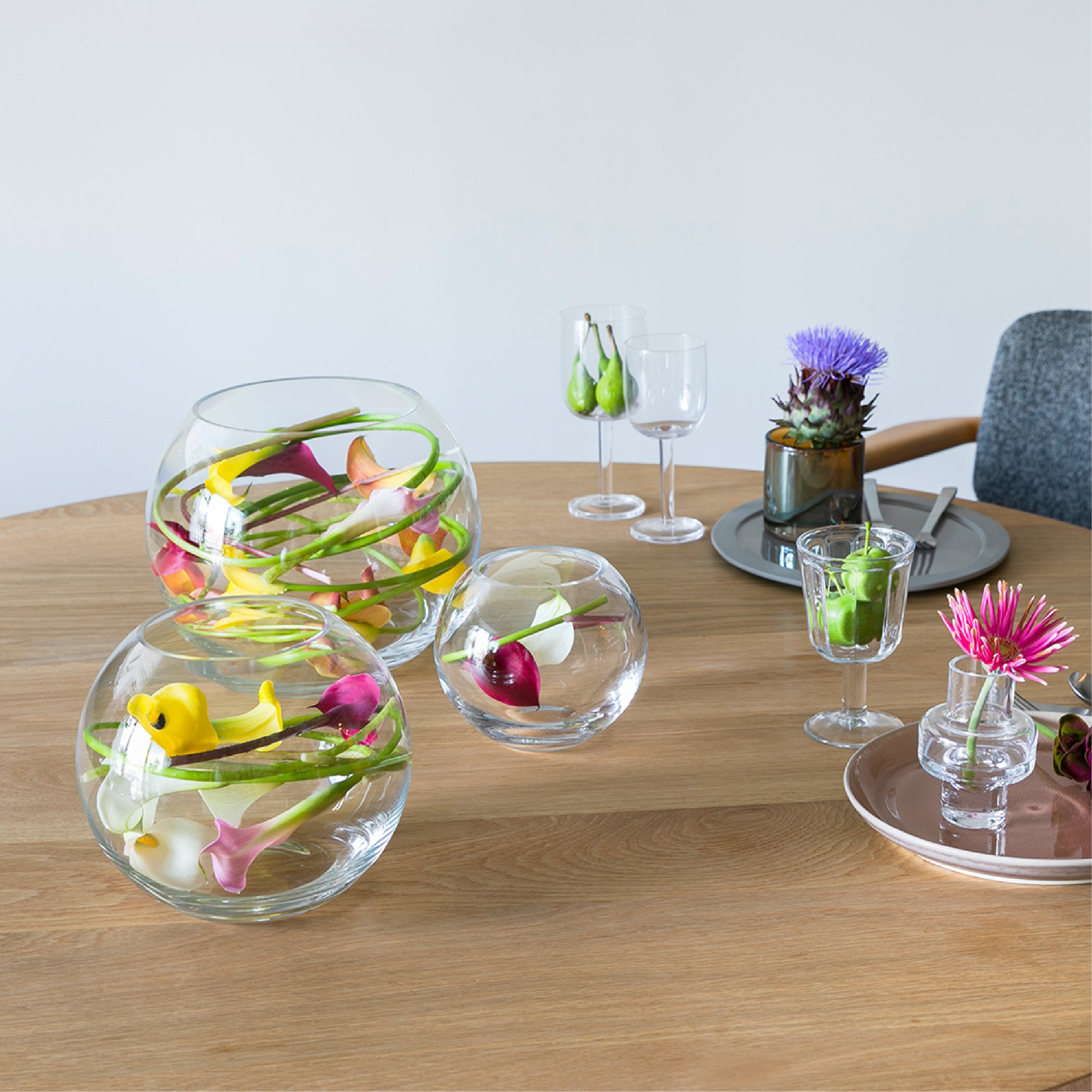 Lady Lisa レディーリザ Glass Vase H17cm / Living Talk Decor