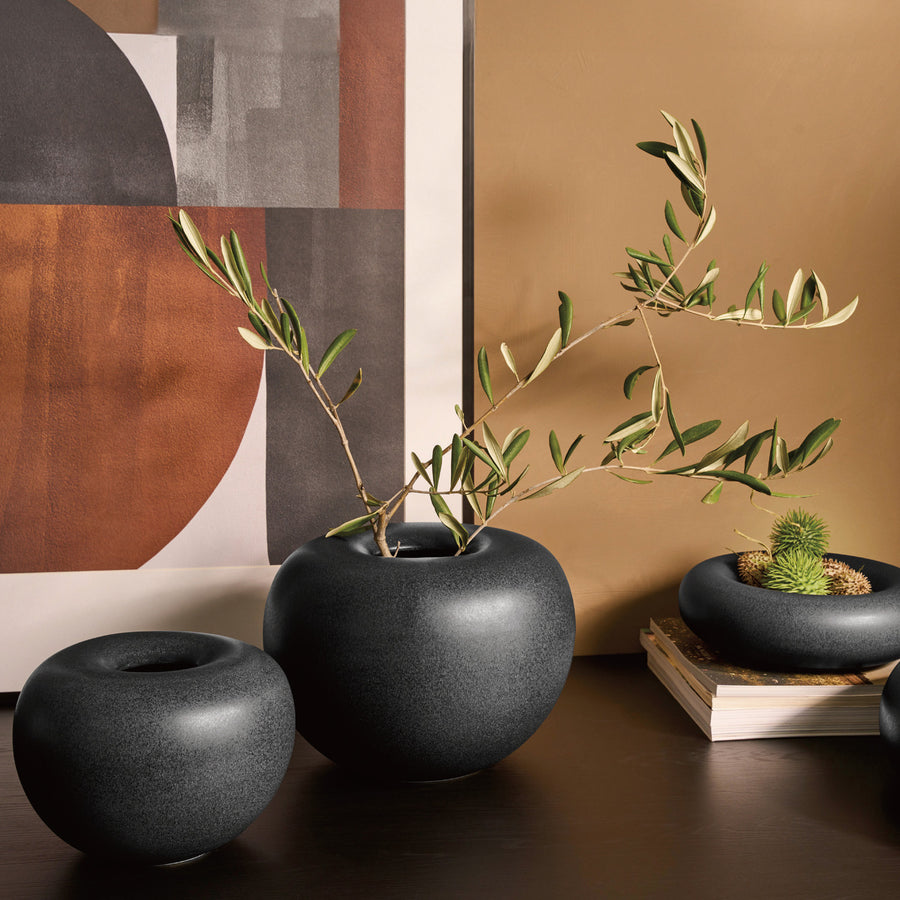 Stone Vase H12cm / Living Talk Decor リビングトークデコール