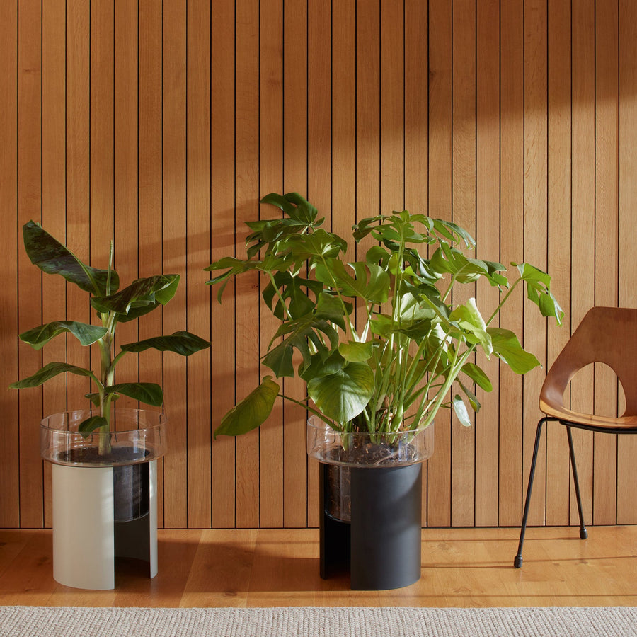 TERRAZZA テラッツァ Planter H45cm(Clear/Jet Black)