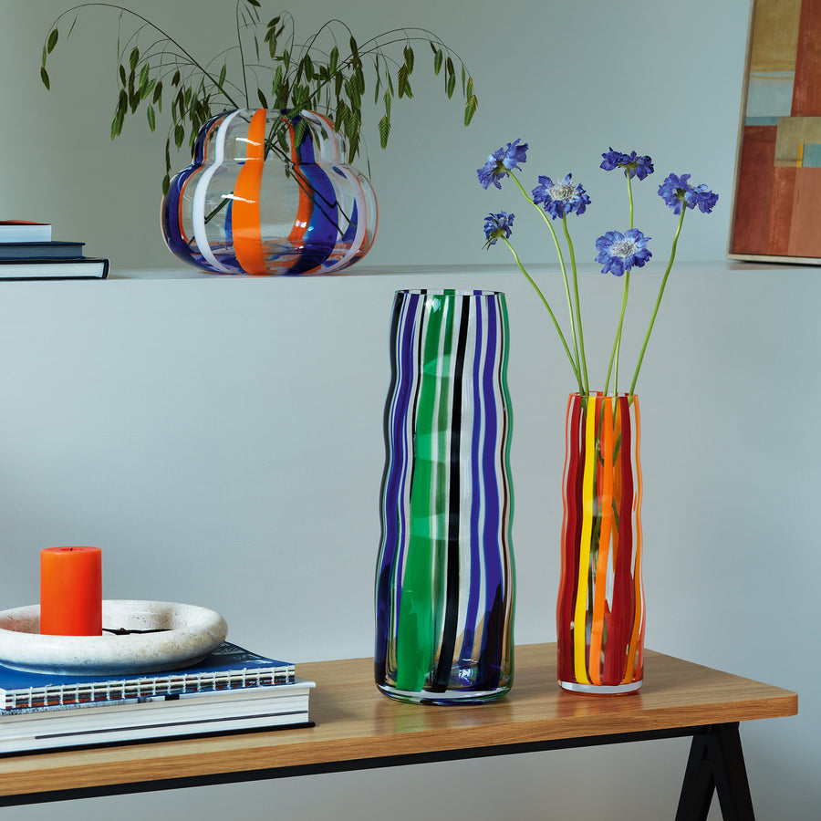 Folk Vase  H31.5cm（Orange/Red/Yellow）