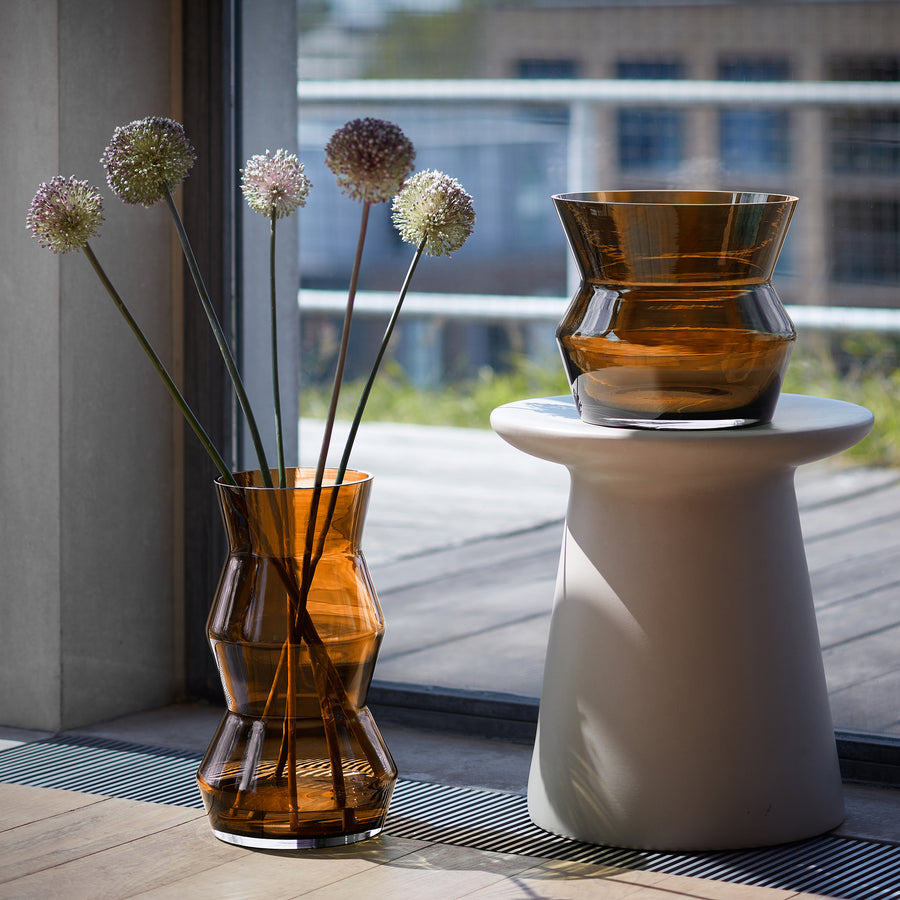 Sculpt Vase/Lantern H36cm (ブラウン)