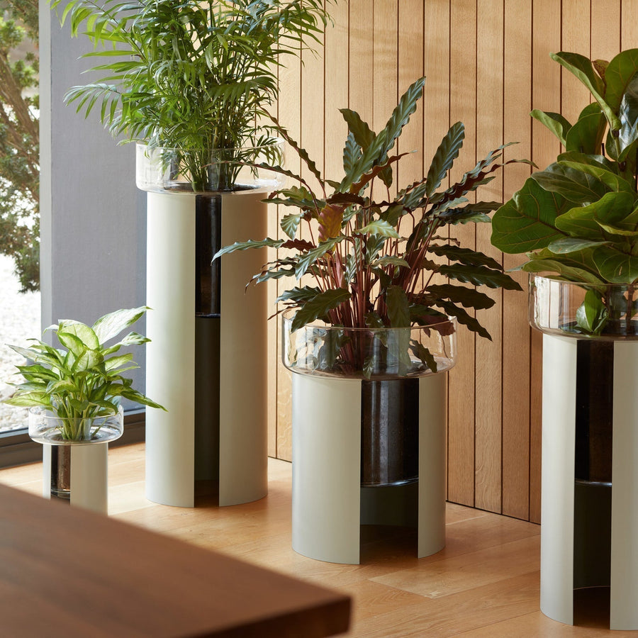 TERRAZZA テラッツァ Planter H45cm(Clear/Jet Black)
