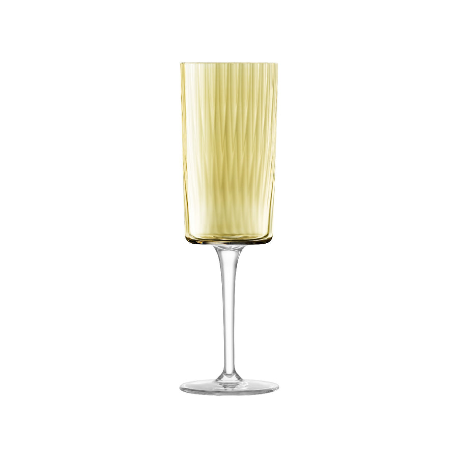 GEMS ジェムズ Champagne Flute 210ml ×4（アソート アンバー）