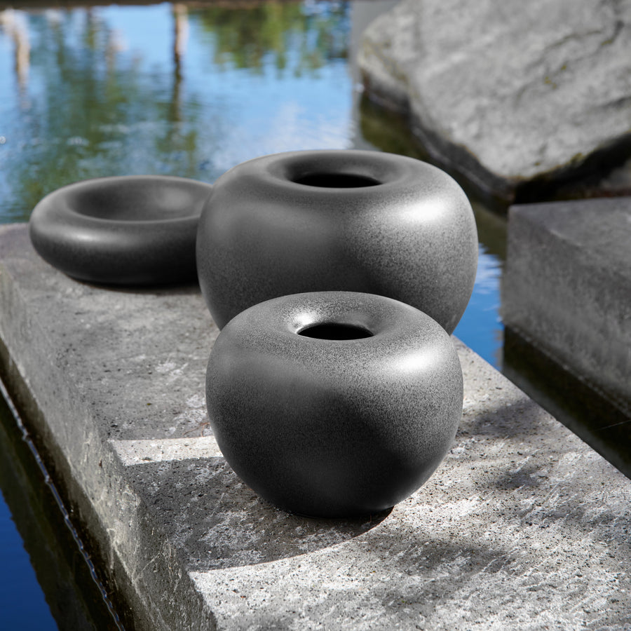 Stone Vase H18cm / Living Talk Decor リビングトークデコール