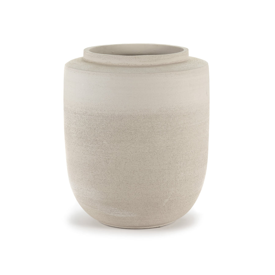 Plant Pot L Beige Volumes H40cm (ホワイト)