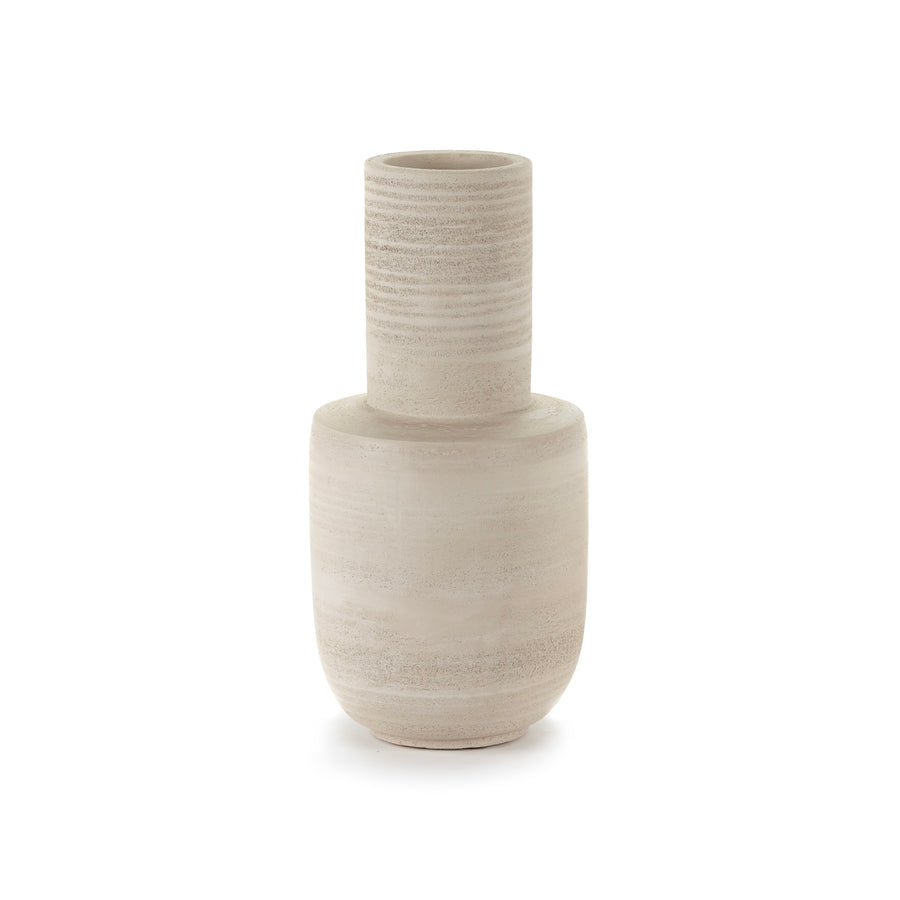 Vase M Beige Volumes H37.5cm (ホワイト)