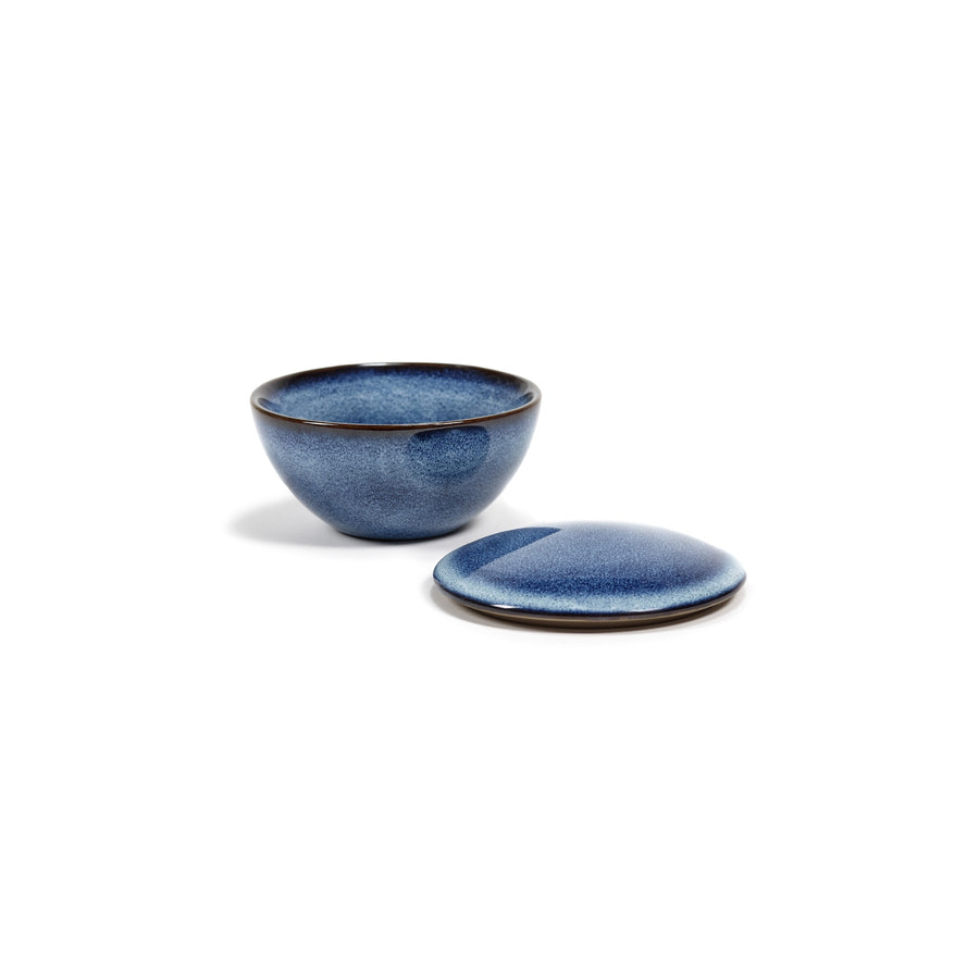 Bowl With Lid L Dark Blue Pure H7cm (ブルー)