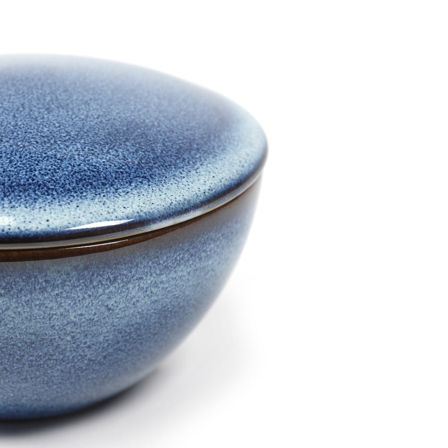 Bowl With Lid L Dark Blue Pure H7cm (ブルー)