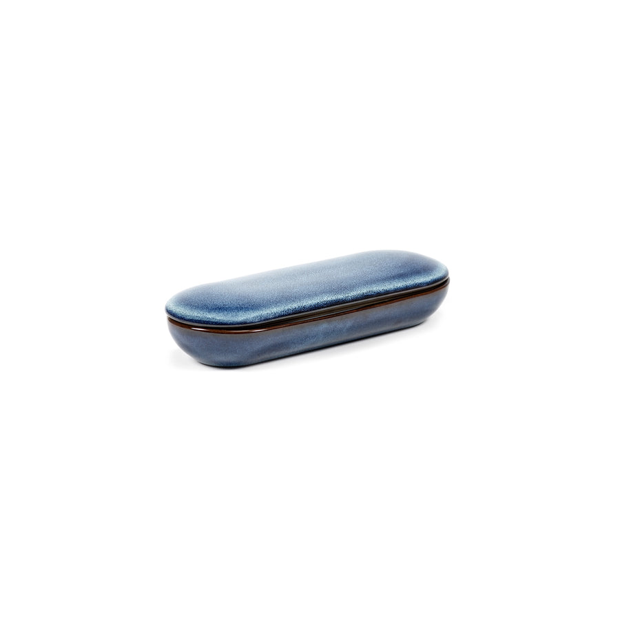 Tray With Lid S Dark Blue Pure H4cm (ブルー)