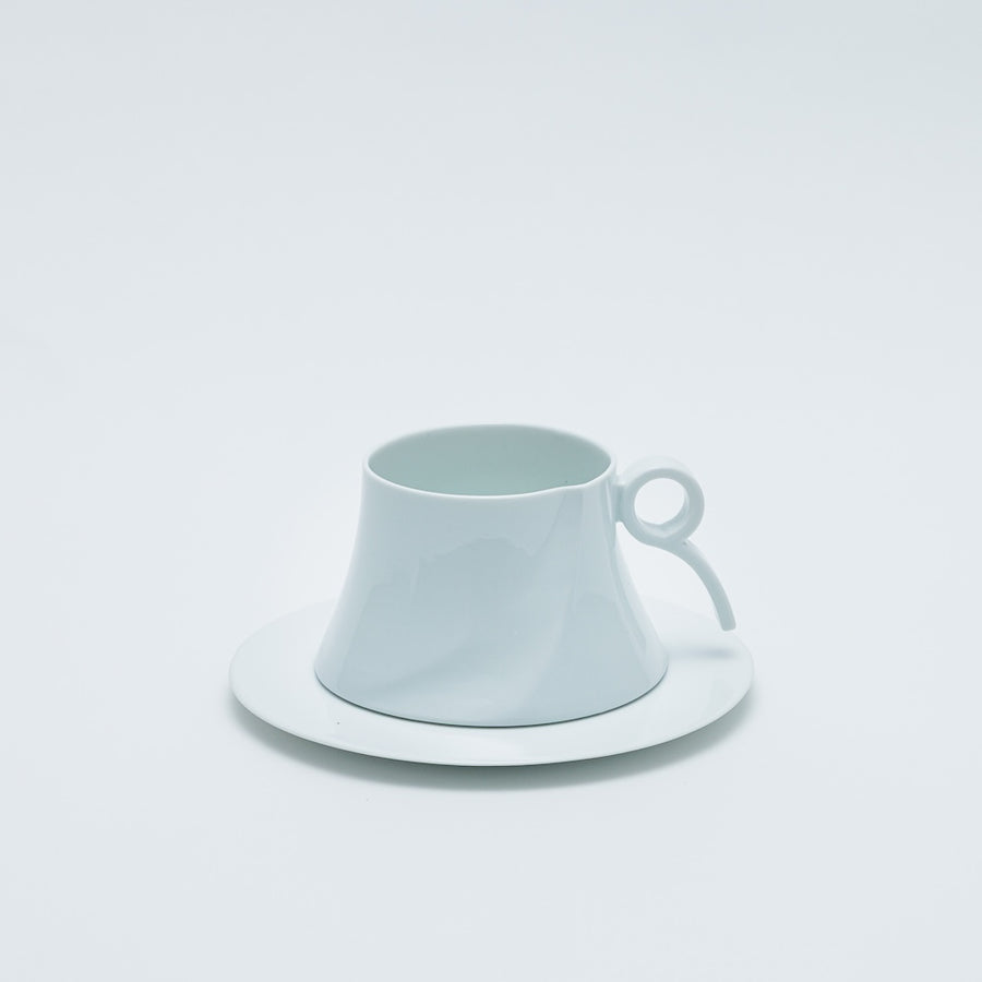 【雅】白絹　カップ＆ソーサー