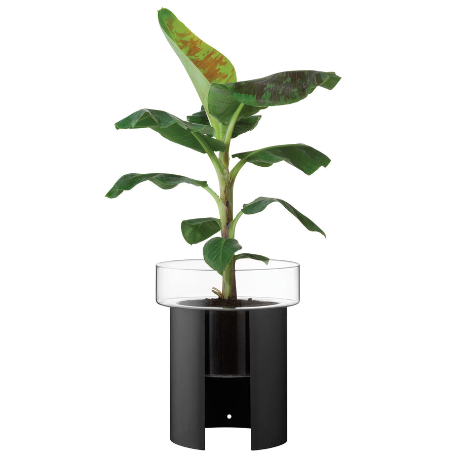 TERRAZZA テラッツァ Planter H45cm(Clear/Jet Black)