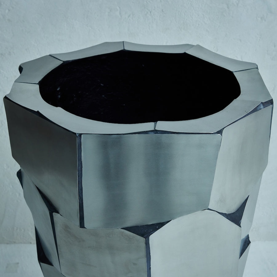 Satin Stainless Vase H115cm THD22357SA