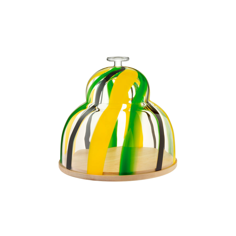 Folk Dome & Ash Base  H27.5cm（Black/Green/Yellow）