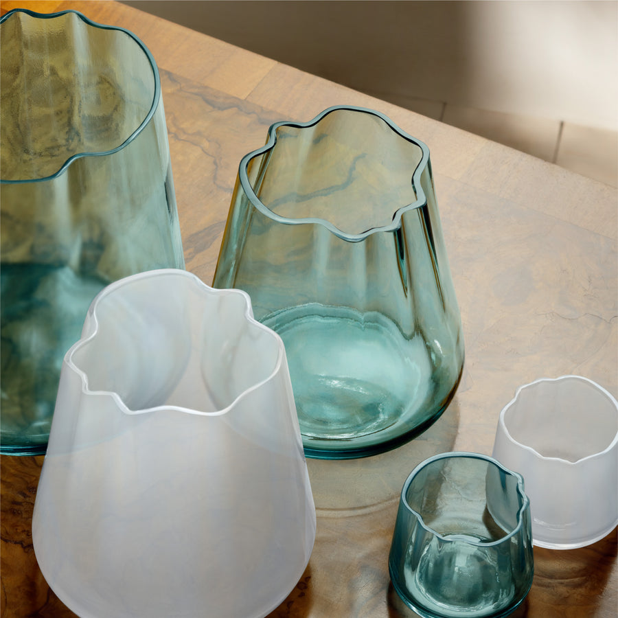 LAGOON ラグーン Vase / Lantern H24cm（シーグリーン）