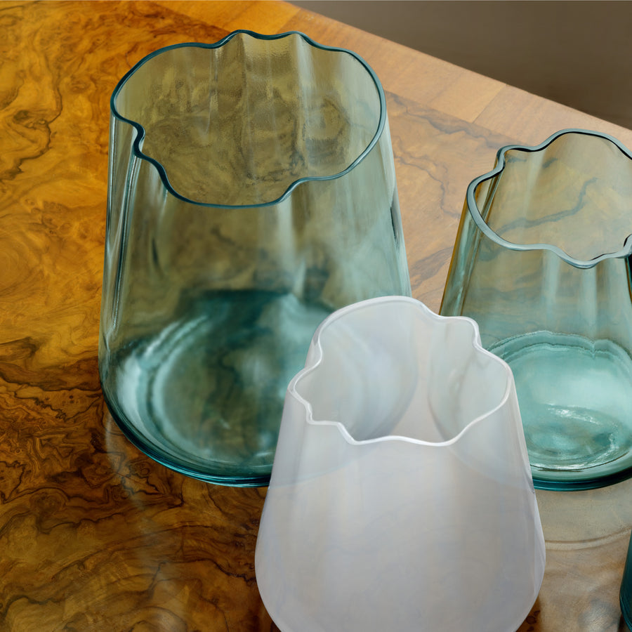 LAGOON ラグーン Vase / Lantern H18.5cm（シーグリーン）