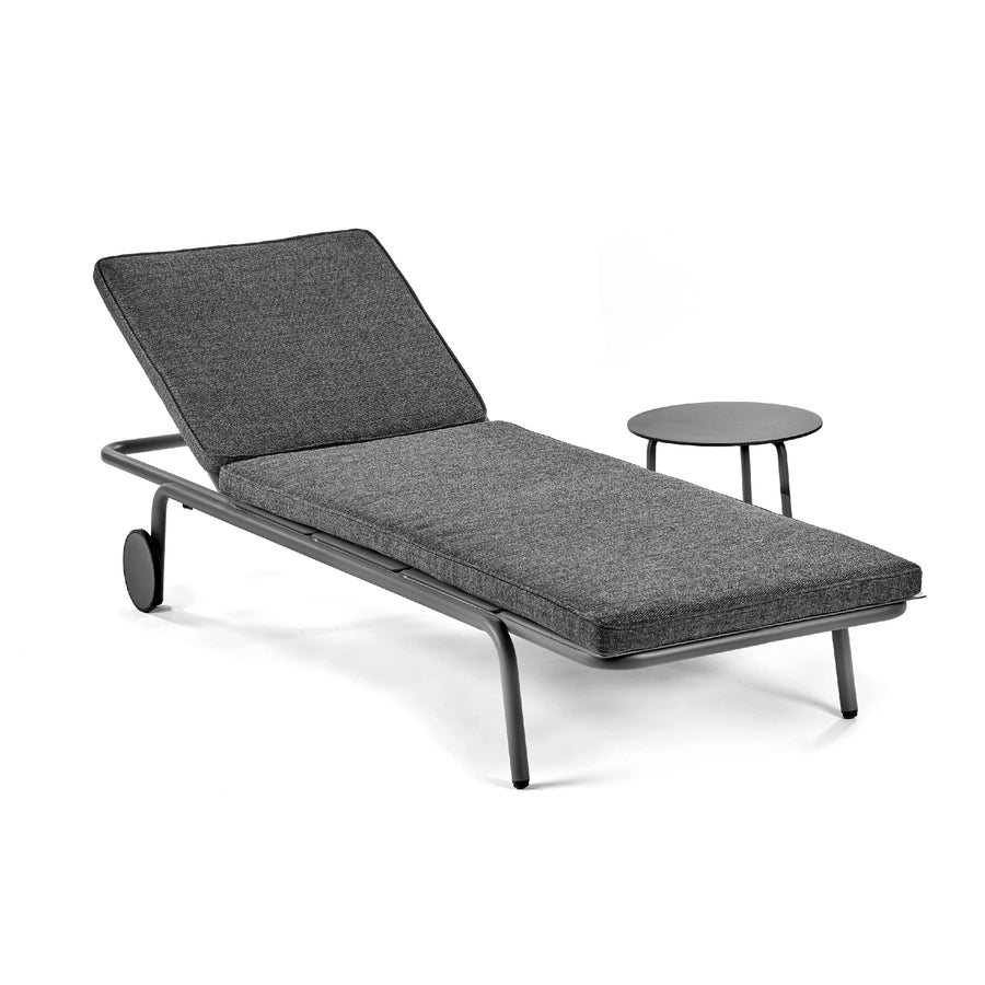 Cushion Sun Lounger August Black