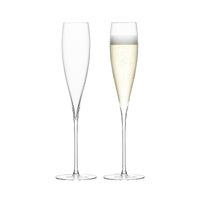 LSA Savoy Champagne Flute Set 2 200ml Clear